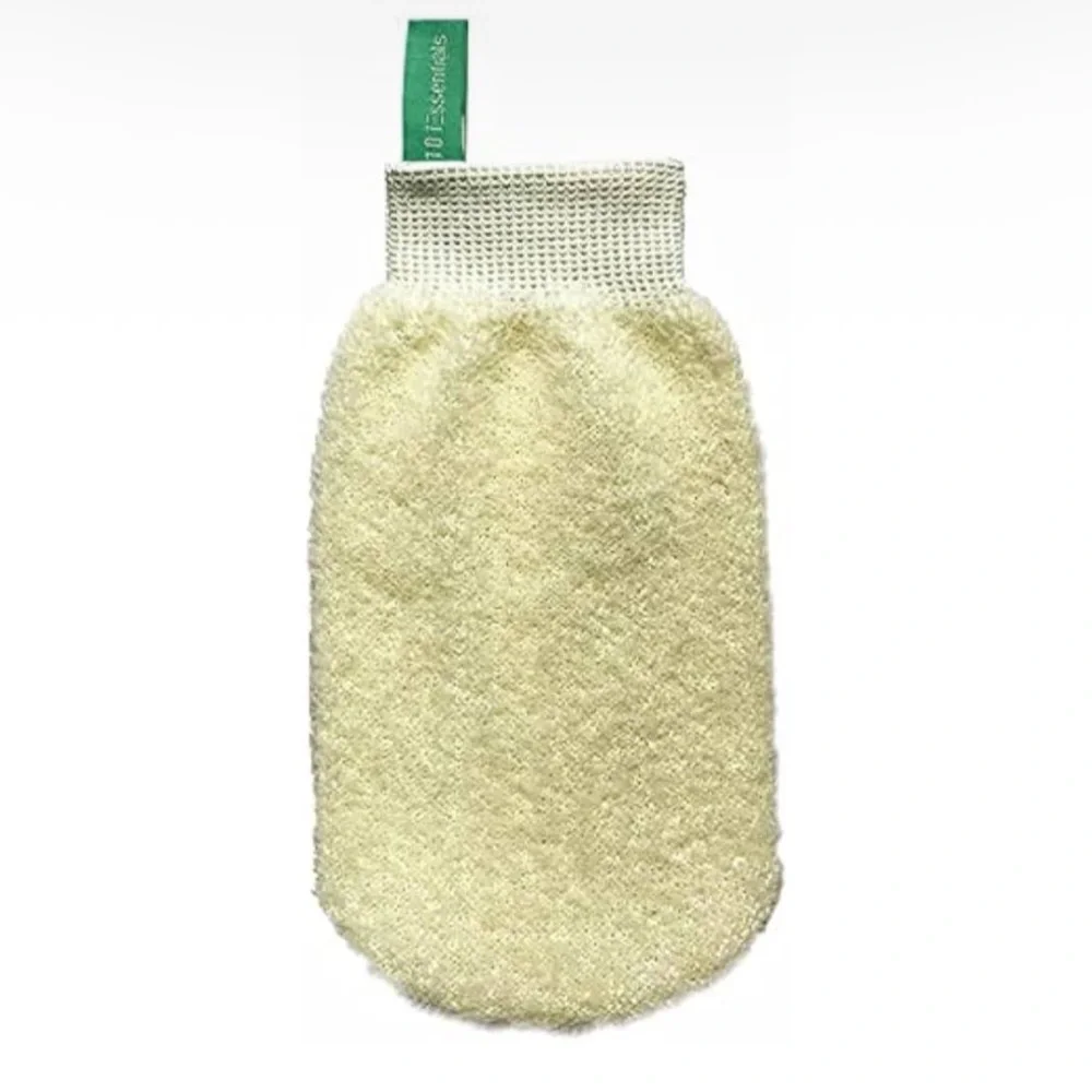 101 Essentials Green & Yellow Body Scrub Mitts Pack of 2